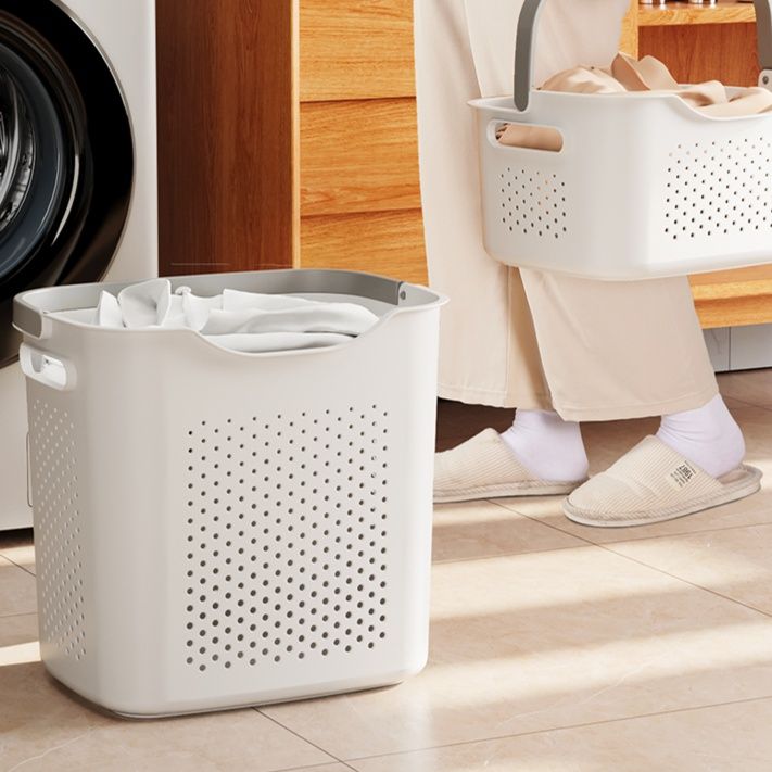 通気口付き防湿ランドリーバスケット