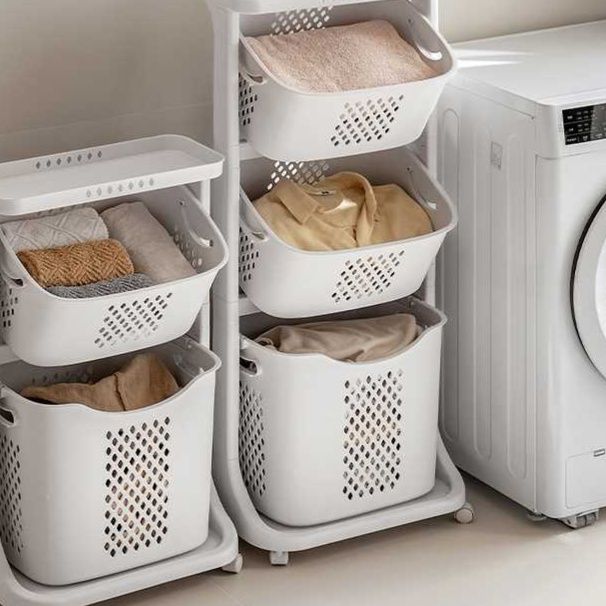 整理上手 仕分けランドリーバスケット