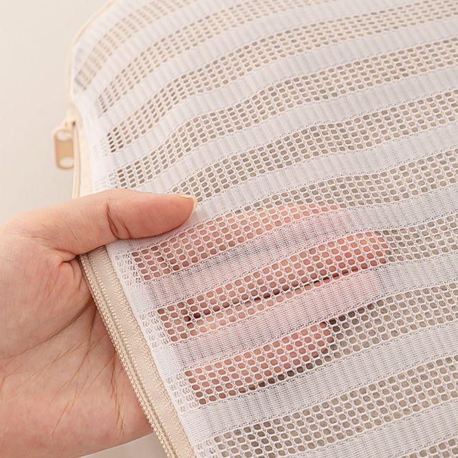 ランドリーバスケット メッシュ素材のランドリーバッグ