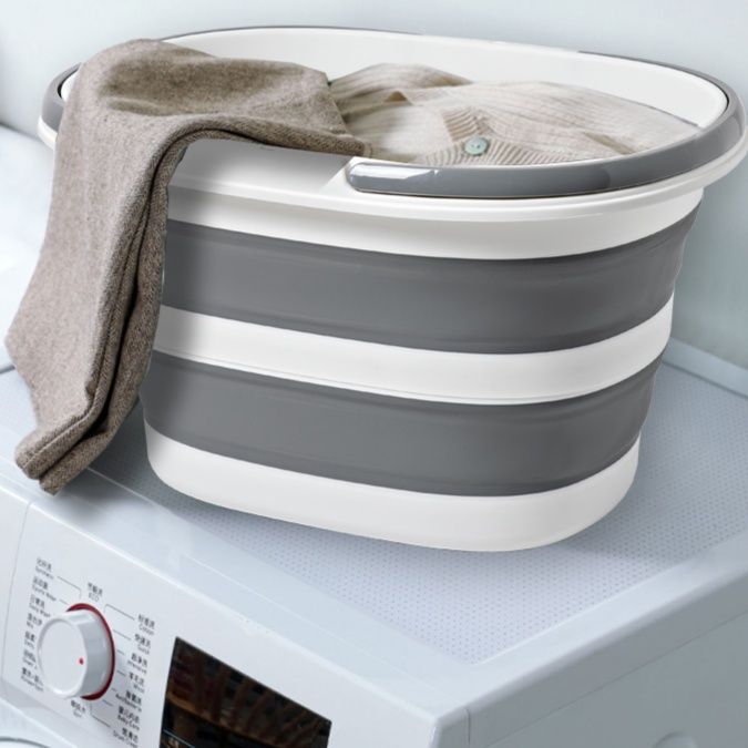 折りたたみ式収納ランドリーバスケット