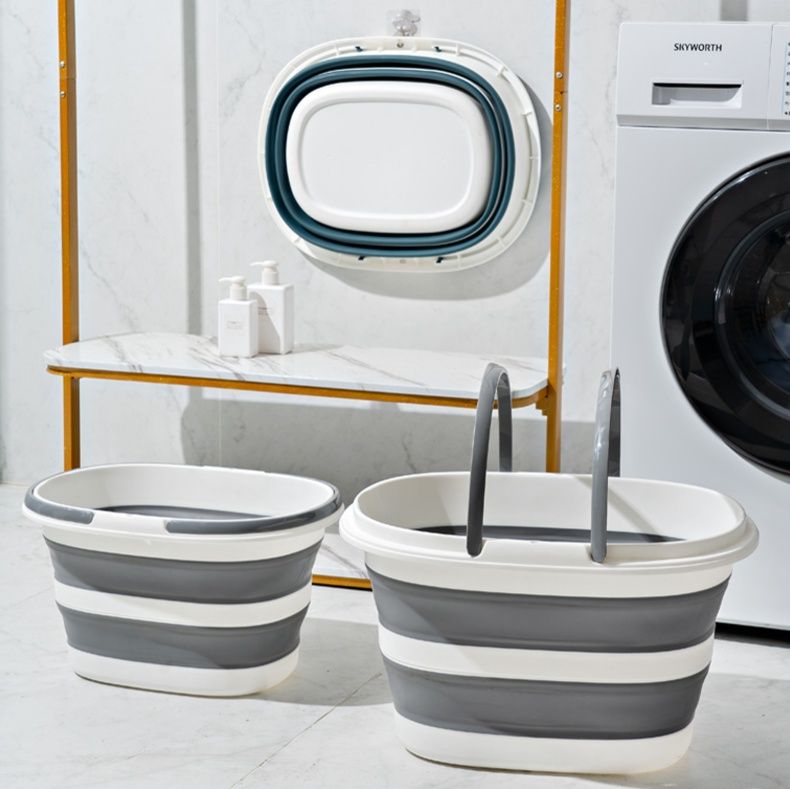 折りたたみ式収納ランドリーバスケット