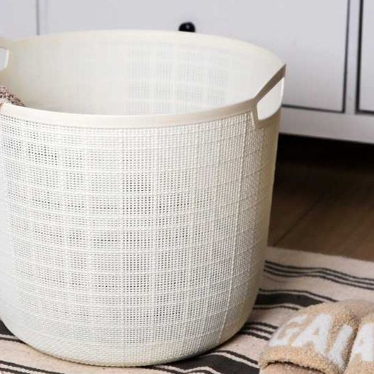 通気メッシュ模様ランドリーバスケット
