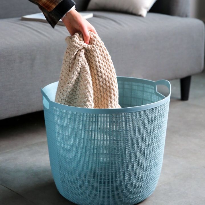 通気メッシュ模様ランドリーバスケット