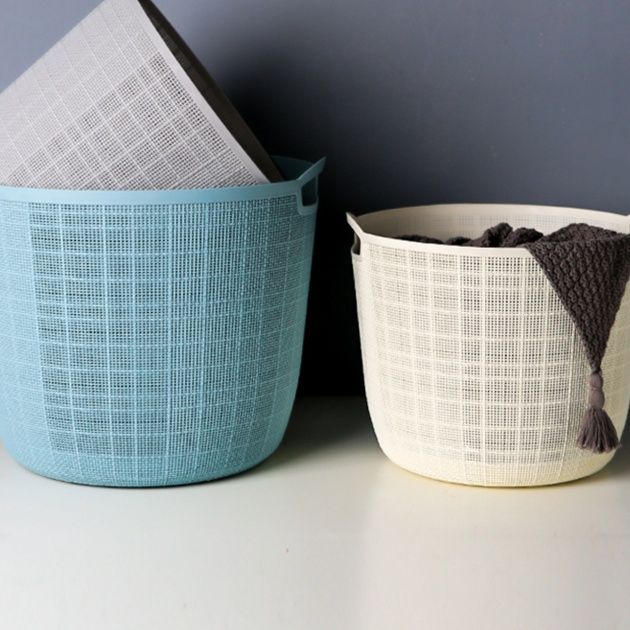 通気メッシュ模様ランドリーバスケット