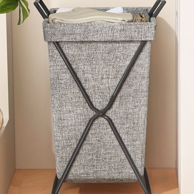スタイリッシュ収納 折りたたみランドリーバスケット