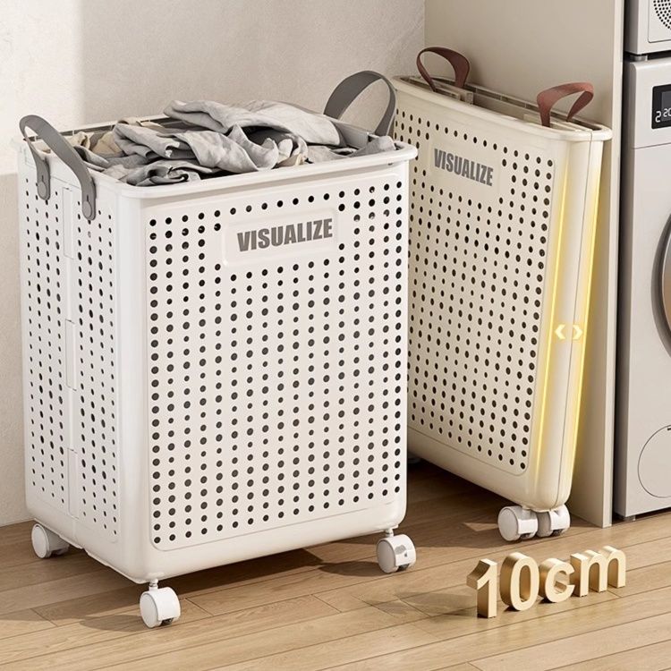 ランドリーバスケット 折りたたみ式通気メッシュランドリー