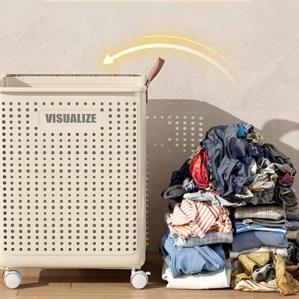 ランドリーバスケット 折りたたみ式通気メッシュランドリー