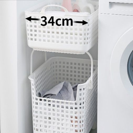 ランドリーバスケット ゆとりメッシュ収納バスケット