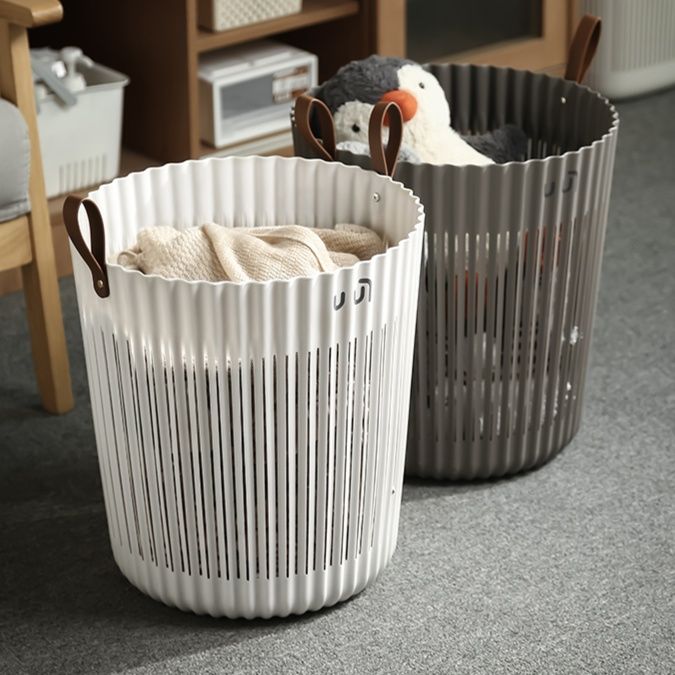 波型デザイン ランドリーバスケット