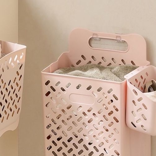 折りたたみ式メッシュランドリーバスケット