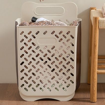 折りたたみ式メッシュランドリーバスケット