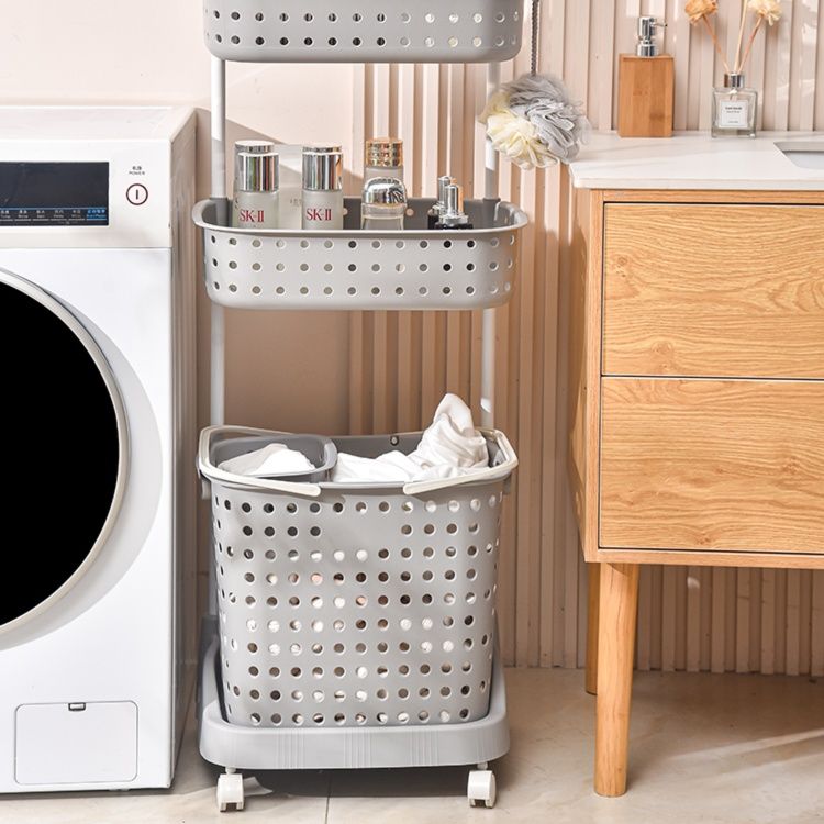 ランドリーバスケット 多機能キャスター付き収納バスケット