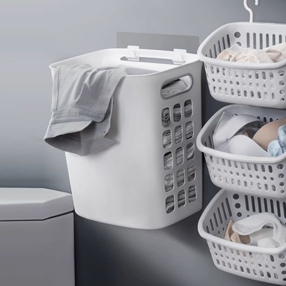 シンプル機能的ランドリーバスケット