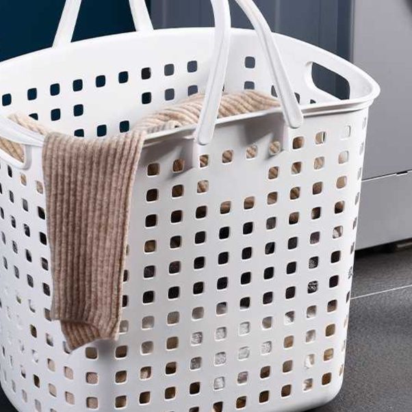 通気性抜群 持ち運び便利ランドリーバスケット