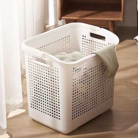 ランドリーバスケット 通気性抜群メッシュランドリーボックス