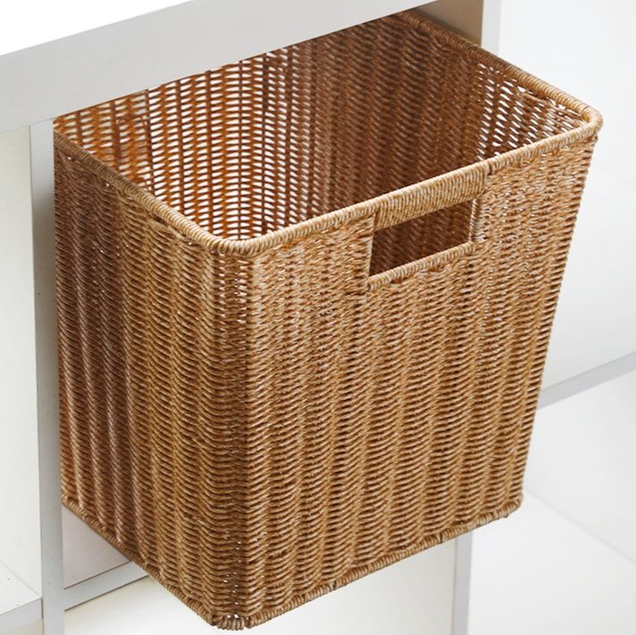 ランドリーバスケット 天然素材編み収納かご
