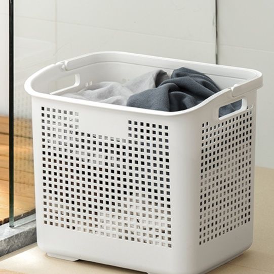 ランドリーバスケット キャスター付き通気メッシュバスケット