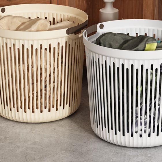 ランドリーバスケット 縦型スリット収納かご