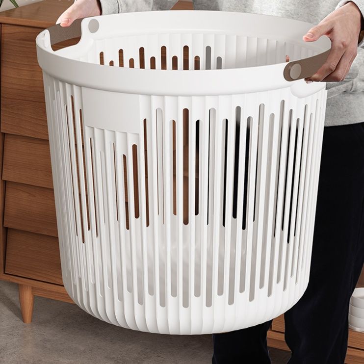 ランドリーバスケット 縦型スリット収納かご