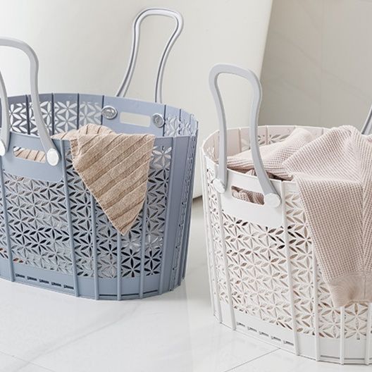 ランドリーバスケット 幾何学模様折りたたみ洗濯かご
