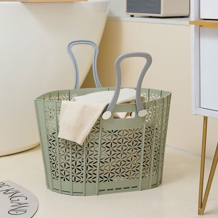 ランドリーバスケット 幾何学模様折りたたみ洗濯かご