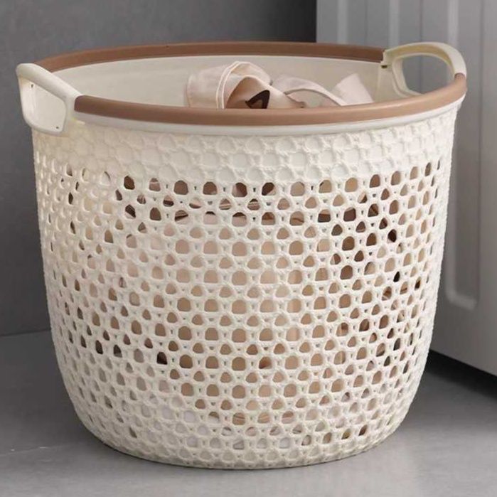ランドリーバスケット 通気メッシュ収納バスケット