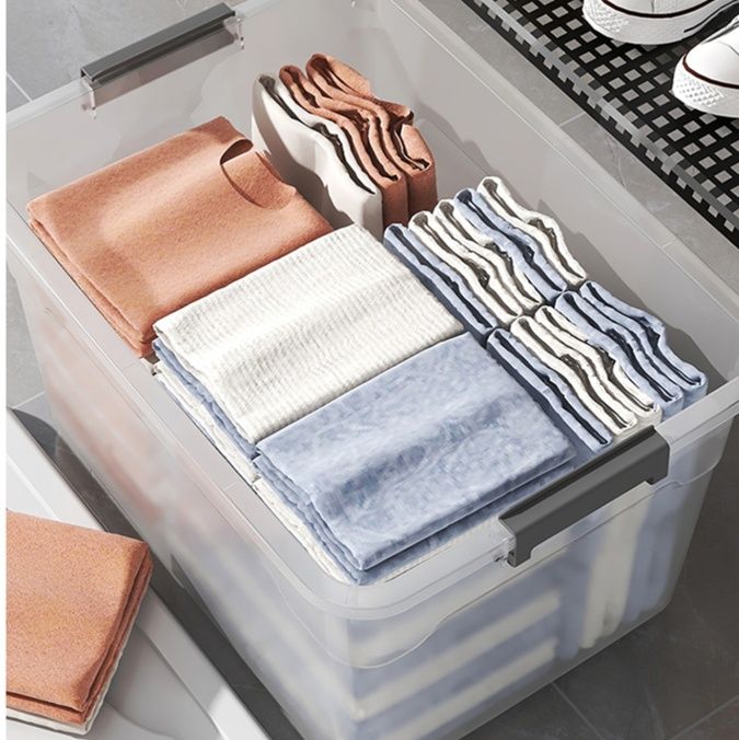 ランドリーバスケット 積み重ね収納整理ボックス