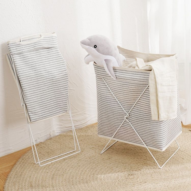 ランドリーバスケット 折りたたみ収納洗濯かご