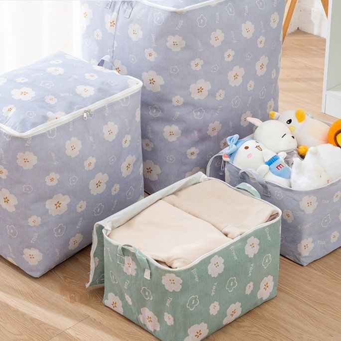 ランドリーバスケット 花柄収納ボックス 整理整頓