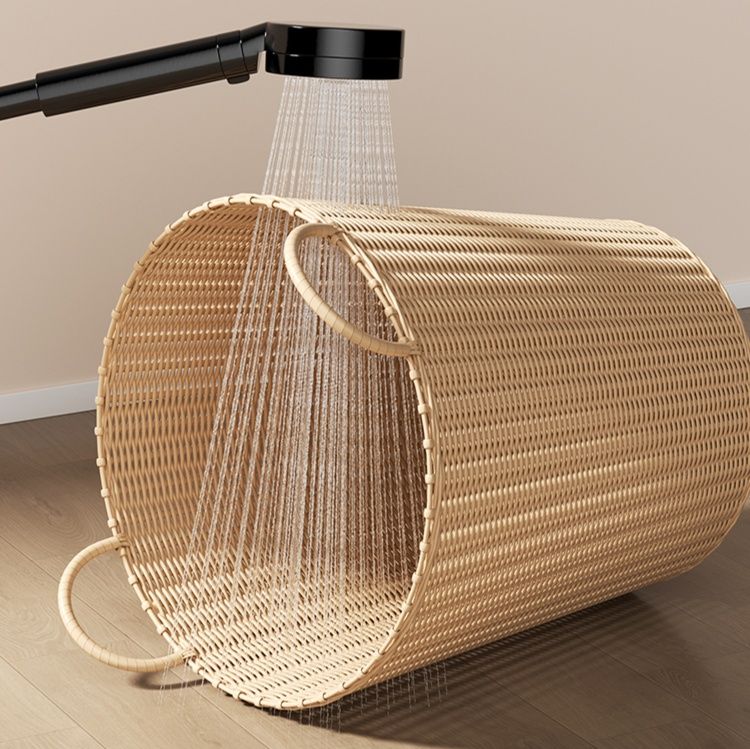 ランドリーバスケット 天然素材 籐編み収納かご