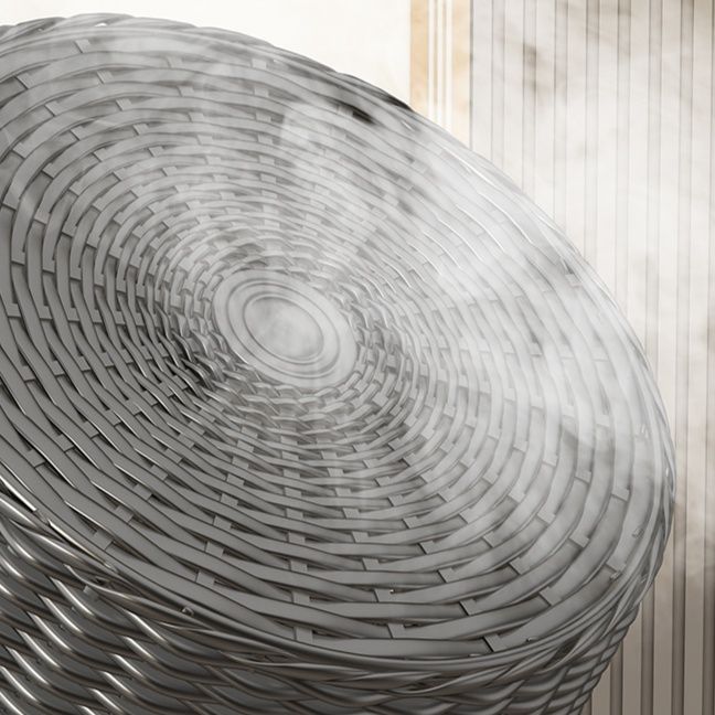 ランドリーバスケット 職人技編み込みラタンバスケット