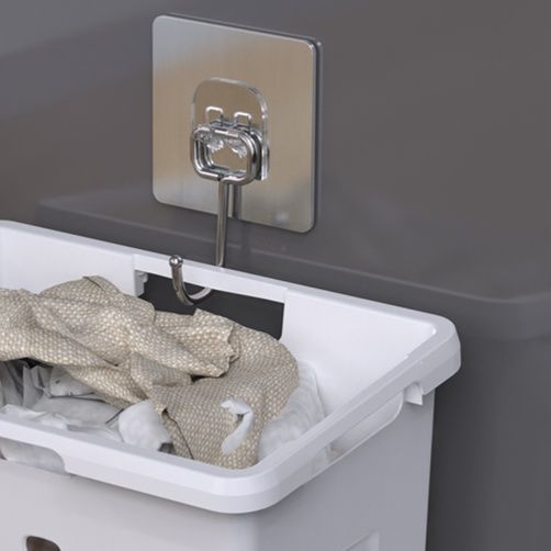ランドリーバスケット 壁掛け洗濯かご 強力粘着式