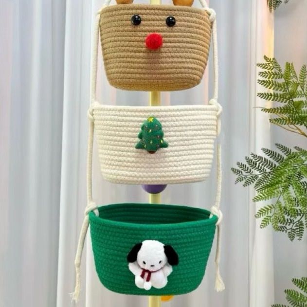 ランドリーバスケット 吊り下げ式かわいい動物収納バスケット