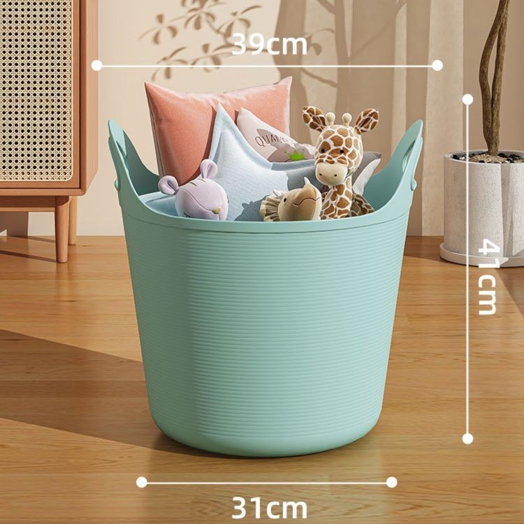 ランドリーバスケット 軽量持ち手付きお洗濯かご