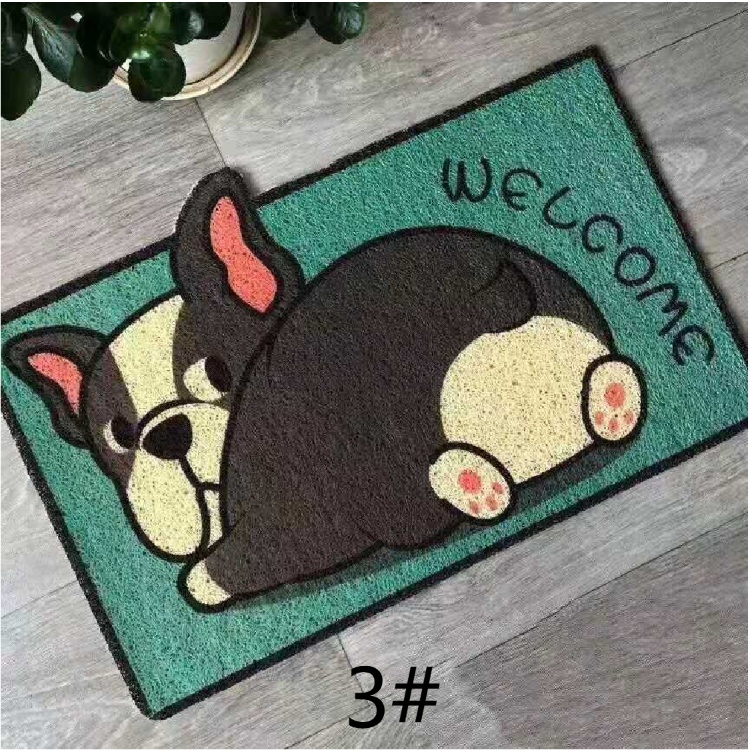 パンダ柄玄関マット バスマット 吸水 滑り止め付き 丸洗い可能