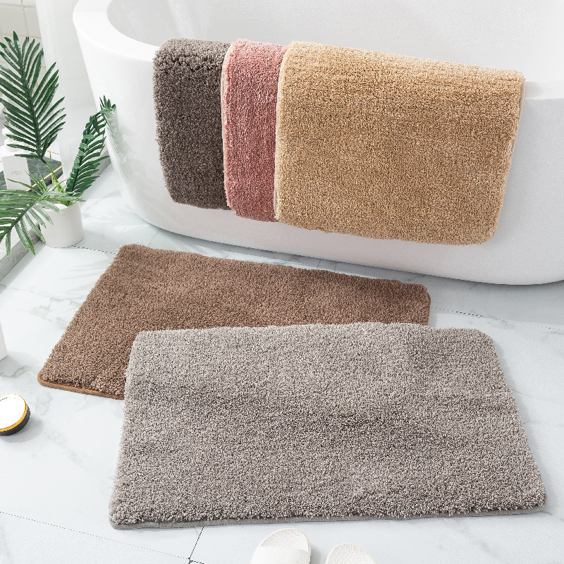 ふわふわもこもこタオル地バスマット
