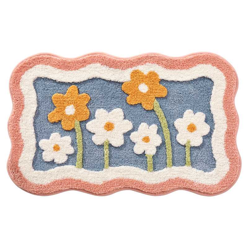 バスマット 花畑の癒しバスマット