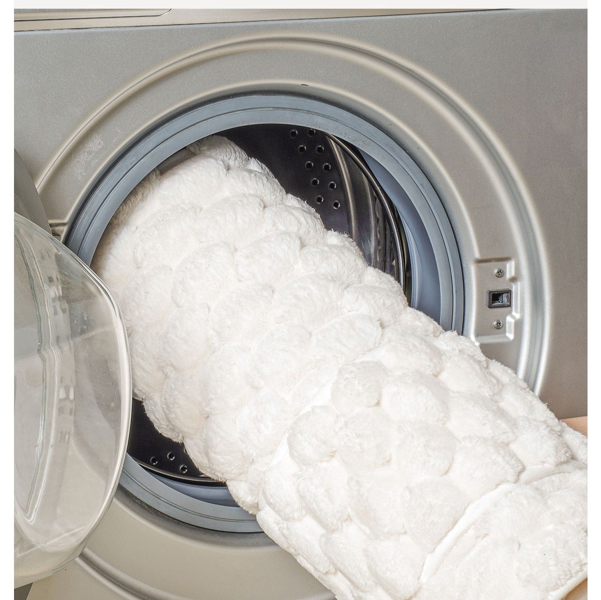 バスマット ふわふわ立体ワッフル織りバスマット