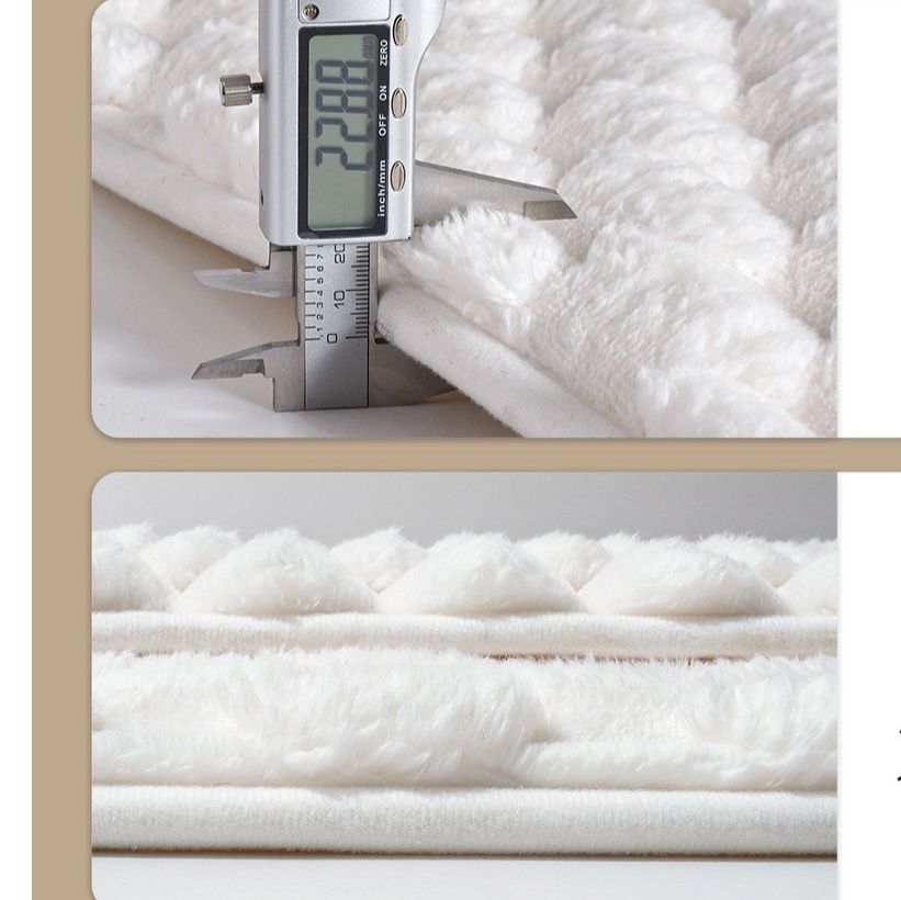 バスマット ふわふわ立体ワッフル織りバスマット