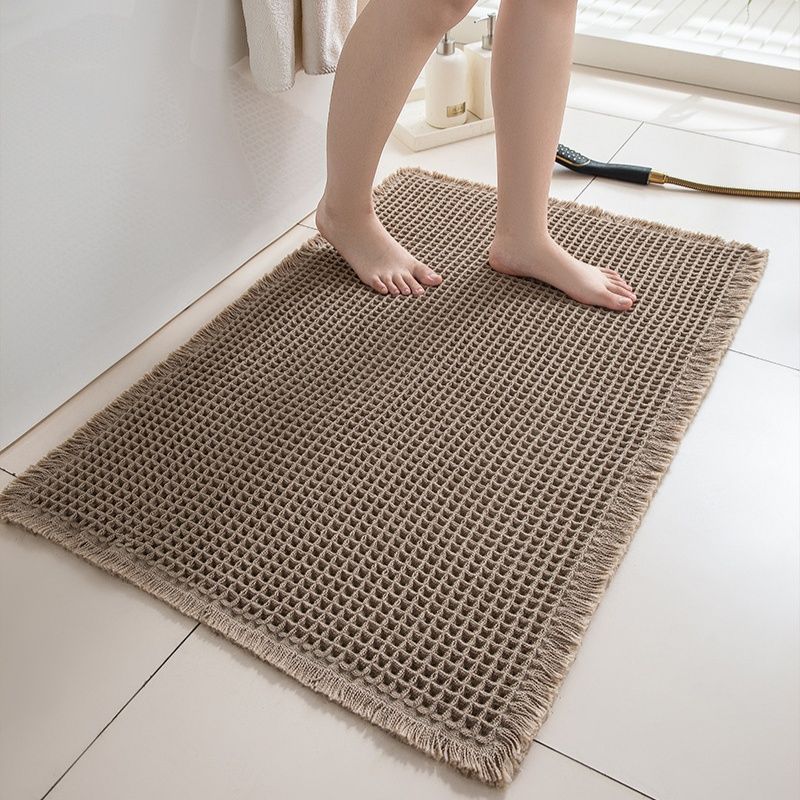 足触り抜群ワッフル織りバスマット