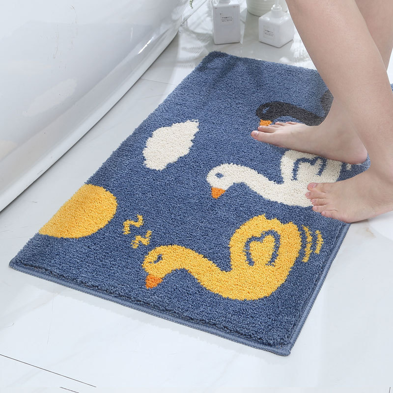 バスマット ねこシルエットモダンバスマット