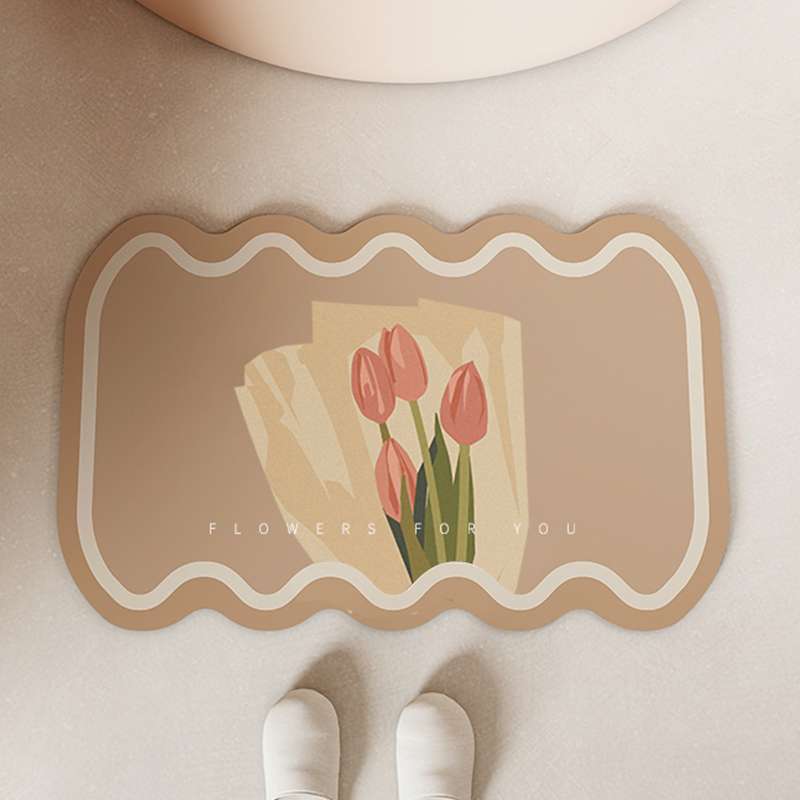 お花のぬくもり珪藻土バスマット