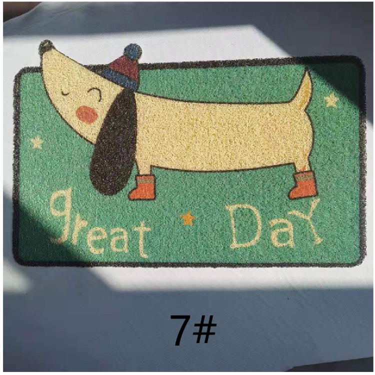 可愛い猫柄バスマット 滑り止め付き 丸洗い可能