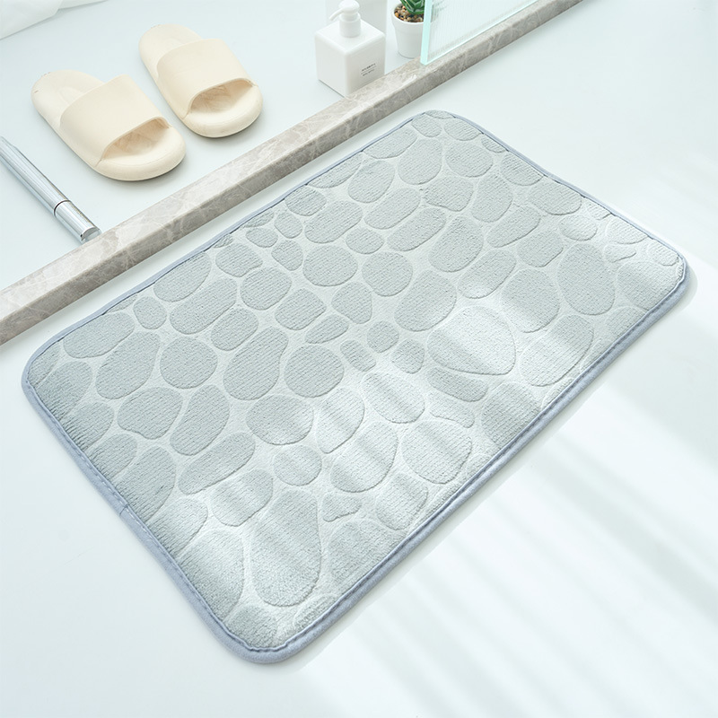 石畳模様の吸水速乾バスマット