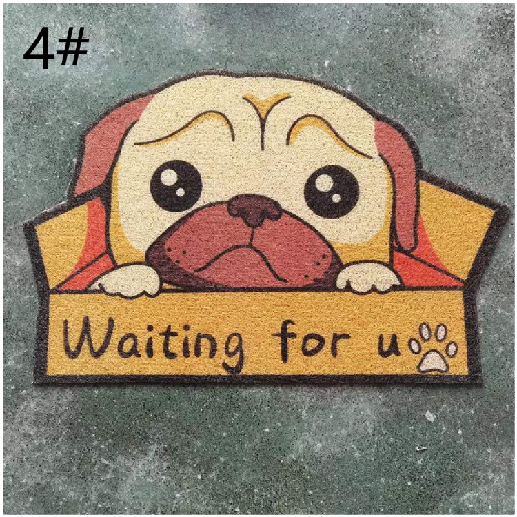 動物柄玄関マット吸水バスマット滑り止め付き丸洗い可能