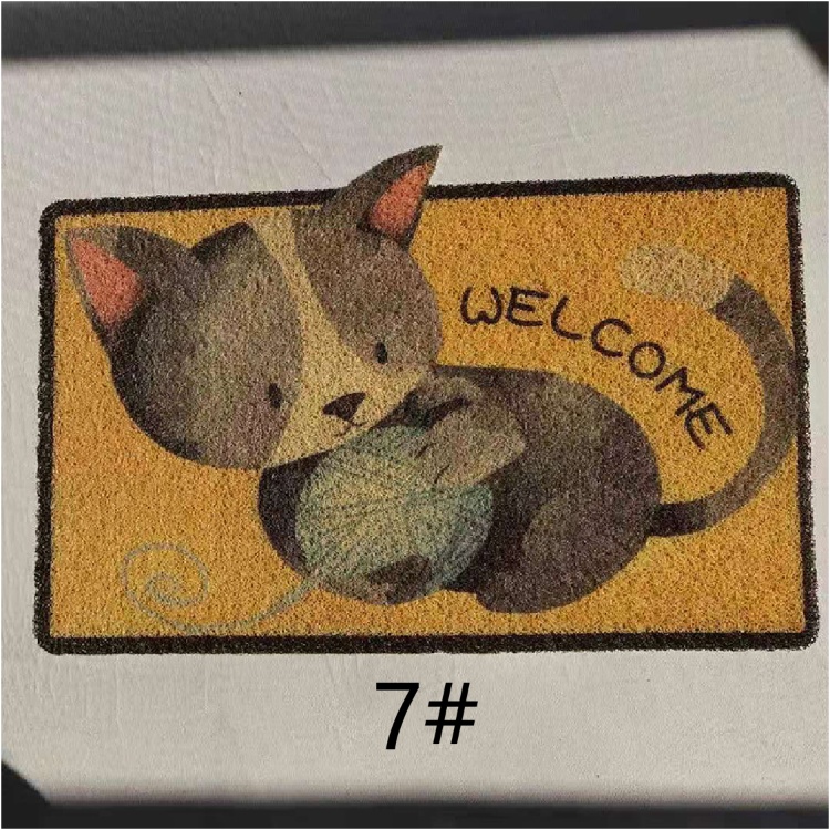 パンダ柄玄関マット バスマット 吸水 滑り止め付き 丸洗い可能