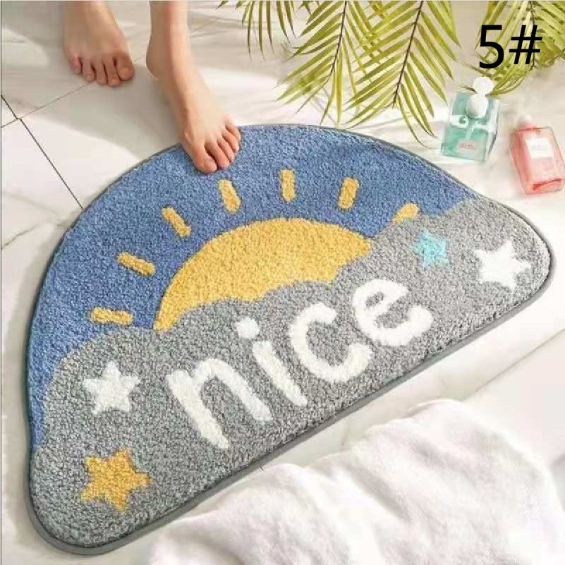 可愛い動物柄バスマット 滑り止め付き 吸水マット
