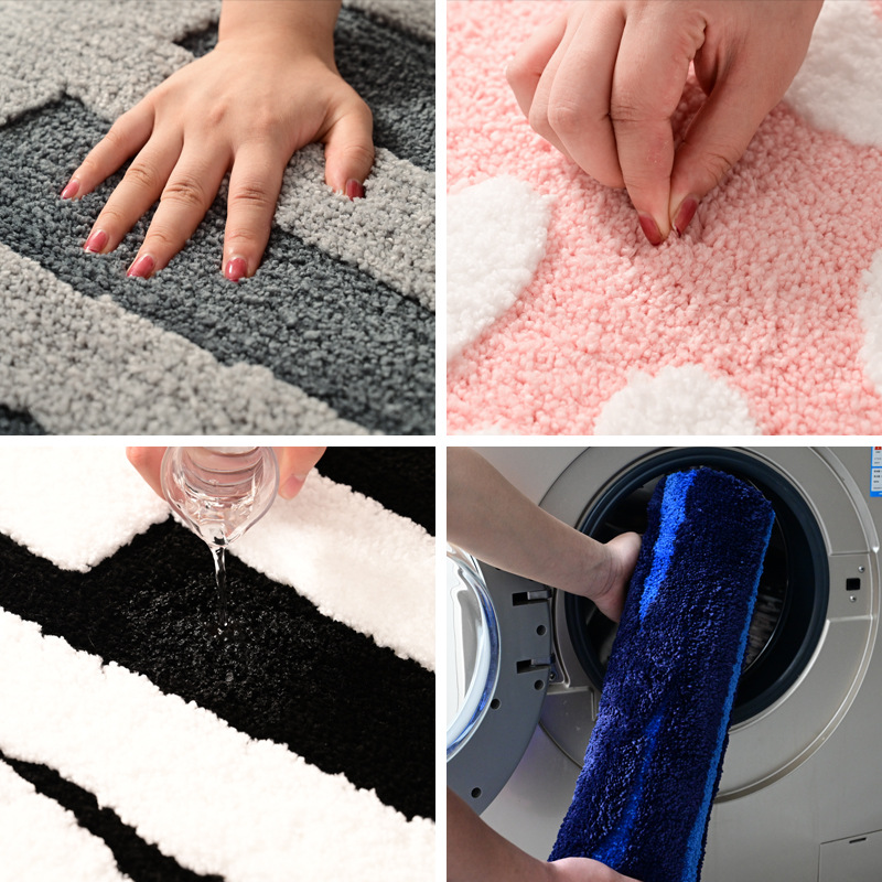 バスマット ゼブラ柄モノトーン高級　タオル地