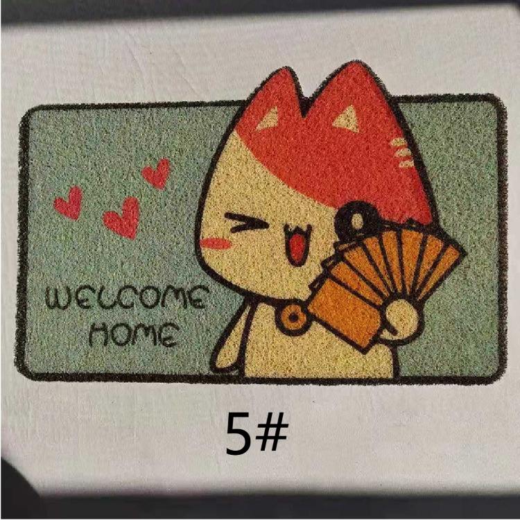 パンダ柄玄関マット バスマット 吸水 滑り止め付き 丸洗い可能