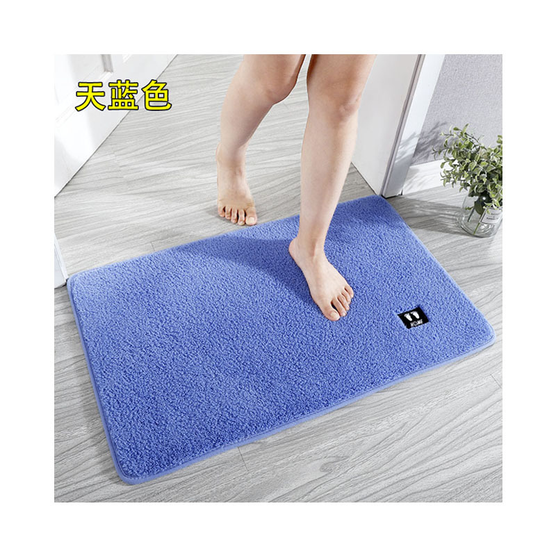 ふわふわ吸水タオル地滑り止めバスマット